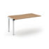 Connex 2 Scalloped 800 deep Single Add On Desk - White Frame