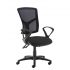 Senza high mesh back operator chair with fixed arms