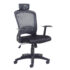 Solaris mesh back operator chair with head rest - black