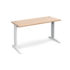 TR10 straight desk 600mm deep - white frame