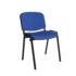 Taurus meeting room stackable chair with black frame and no arms - blue