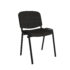 Taurus meeting room stackable chair with black frame and no arms - charcoal