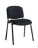 Taurus meeting room stackable chair with black frame and no arms - charcoal