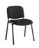 Taurus meeting room stackable chair with black frame and no arms - black