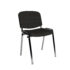 Taurus meeting room stackable chair with chrome frame and no arms - charcoal