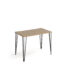 Tikal straight desk 600mm deep with hairpin legs