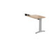 TR10 single return desk 800mm x 600mm - silver frame