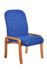 Yealm modular beech wooden frame chair with no arms 540mm wide - blue