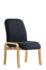 Yealm modular beech wooden frame chair with no arms 540mm wide - charcoal