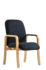 Yealm modular beech wooden frame chair with double arms 540mm wide - charcoal