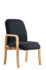 Yealm modular beech wooden frame chair with right hand arm 540mm wide - charcoal