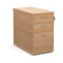 Desk high 3 drawer pedestal with silver handles 800mm deep